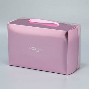 Коробка подарочная складная, упаковка, «Розовая вата», 23 х 15 х 10 см