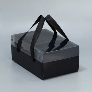 Упаковка подарочная, Складная коробка «Чёрная ночь», 23 х 15 х 10 см