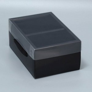 Коробка подарочная складная, упаковка, «Чёрная ночь», 23 х 15 х 10 см
