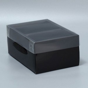 Упаковка подарочная, Складная коробка «Чёрная ночь», 23 х 15 х 10 см