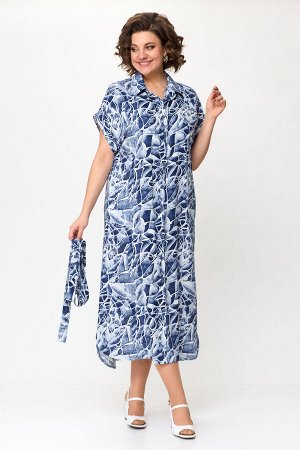 Платье Michel Chic 993/1 синий, белый
