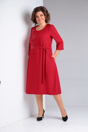 Платье Takka Plus 23-203 красный