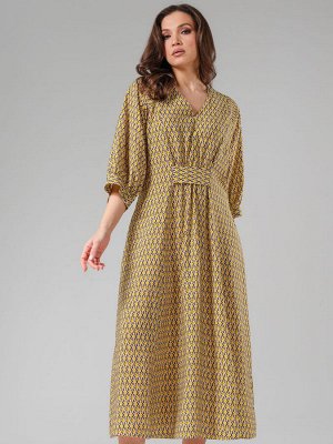 Платье Avanti 1492-4 бежевый/жёлтый
