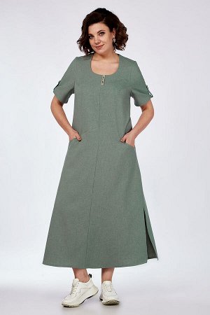 Платье Novella Sharm 3976-4 Серо-зеленый