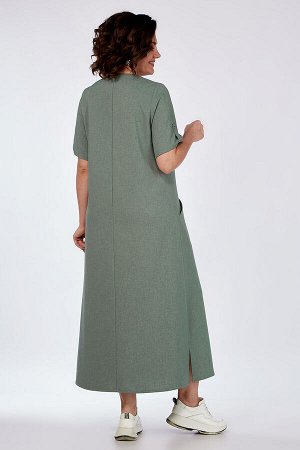 Платье Novella Sharm 3976-4 Серо-зеленый