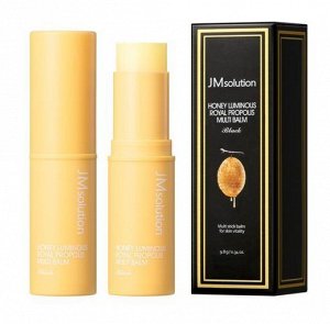 JMSolution Мультифункциональный стик для лица с прополисом Balm Honey Luminous Royal Propolis Multi Black, 9,8 гр