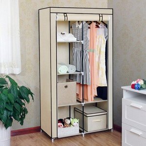 Складной шкаф для хранения, тканевый, напольный для одежды YouLite / 105 x 45 x 165 см
