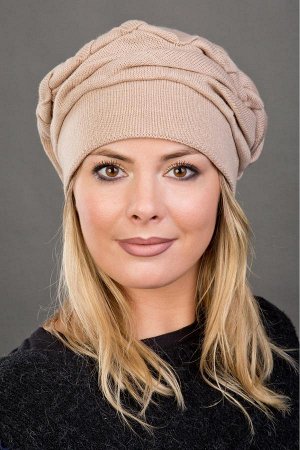 Коричневый беретик