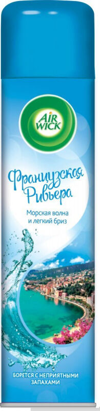 Освежитель воздуха AIRWICK Французская Ривьера (Морская волна и Легкий бриз), 290 мл