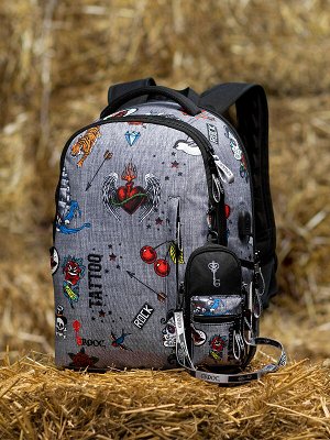Рюкзак GROOC 14-064 + мешок + сумка-пенал