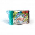 Губка для посуды GLARE  с абразивом, 5 шт