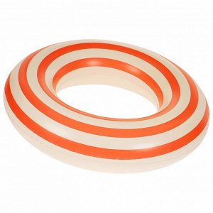 Круг для плавания 60 см, цвет белый/оранжевый