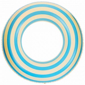 Круг для плавания 60 см, цвет белый/голубой