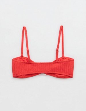 Aerie Crinkle Ring Bandeau Bikini Top