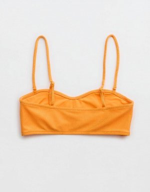 Aerie Shine Rib Bandeau Bikini Top