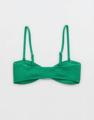 Aerie Crinkle Ring Bandeau Bikini Top