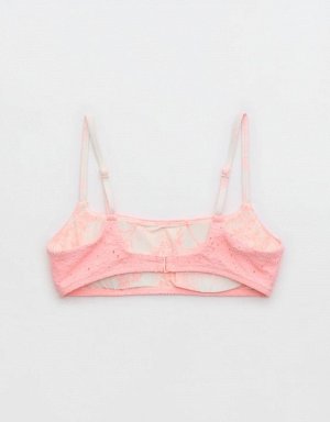 Aerie Eyelet Straight Scoop Bikini Top