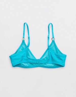 Aerie Beach Babe Shine Rib Voop Bikini Top