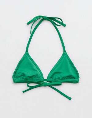 Aerie Crinkle String Triangle Bikini Top