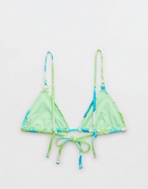 Aerie Shine Rib String Triangle Bikini Top