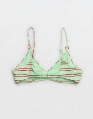 Aerie Beach Babe Shine Rib Voop Bikini Top