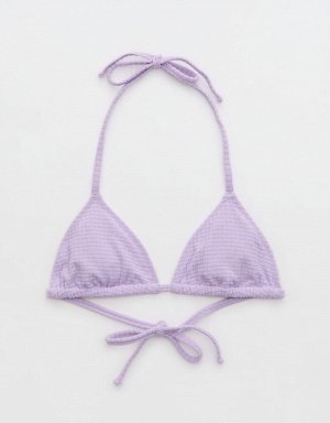 Aerie Terry String Triangle Bikini Top