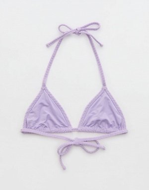 Aerie Terry String Triangle Bikini Top