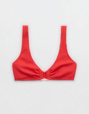 Aerie Crinkle Ring Wide Strap Scoop Bikini Top