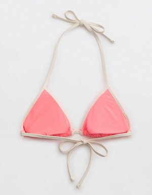 Aerie Wide Rib String Triangle Bikini Top