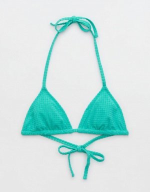 Aerie Terry String Triangle Bikini Top