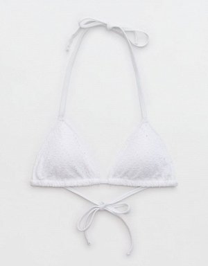 Aerie Eyelet String Triangle Bikini Top