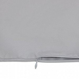 Комплект постельного белья из премиального сатина серого цвета из коллекции Essential, 150х200 см