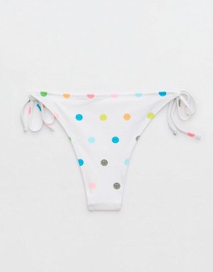 Aerie Smiley® Low Rise Tie Cheekiest Bikini Bottom