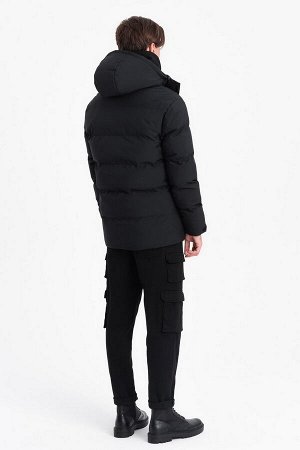 Куртка OMBRE JAHP-0152-czarna