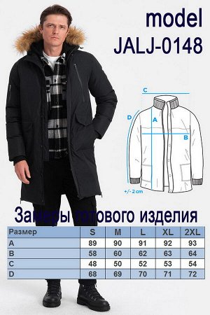 Куртка OMBRE JALJ-0148-granatowa