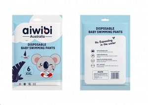Aiwibi Premium Подгузники-трусики одноразов. д/плавания детс. (XXL) 15-21кг (1шт) м/уп / 200шт / AWB20-06 / 131046