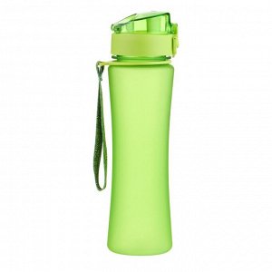 Бутылка для воды, с поильником, 600 мл, зеленая