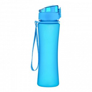 Бутылка для воды, с поильником SPORT, 600 мл, голубая