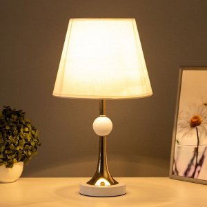 Настольная лампа "Глафира" Е27 40Вт бело-золотой 25х25х43 см