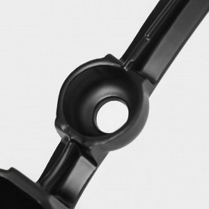 Пресс для чеснока Magistro Alum black, 18.5, с выталкивателем косточек, чёрный