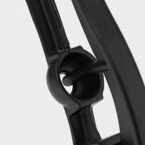 Пресс для чеснока Magistro Alum black, 18.5, с выталкивателем косточек, чёрный