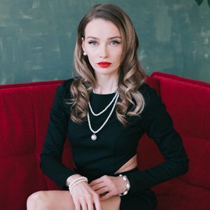 Набор 2 предмета: серьги, колье «Роскошь» цвет белый в серебре, 62 см