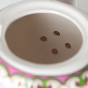 Чайник фарфоровый заварочный Доляна «Бланко», 800 мл, цвет белый