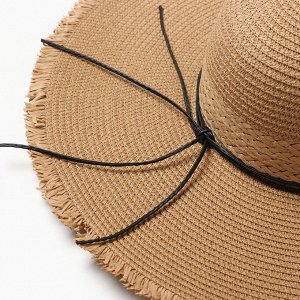 Шляпа женская MINAKU,цв.светло-коричневый , р-р 58
