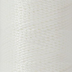 Нитки вощёные, круглые, 300D/3, 0,35 мм, 60 ± 2 м, цвет белый