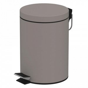 Ведро-контейнер для мусора с педалью ЛАЙМА, 5 л., матовое, ц