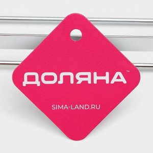Полка на рейлинг Доляна, 38x9x11.2 см, хромированная