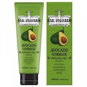 Fortheskin Очищающая пилинг-скатка c экстрактом авокадо Super Food Real Vegifarm Gommage Peeling Gel-Avocado