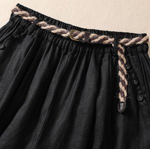 Женские шорты с эластичным поясом, свободного кроя, черный