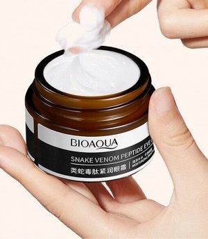 Крем для кожи вокруг глаз с пептидом змеиного яда Bioaqua Snake Venom Peptide Eye Cream